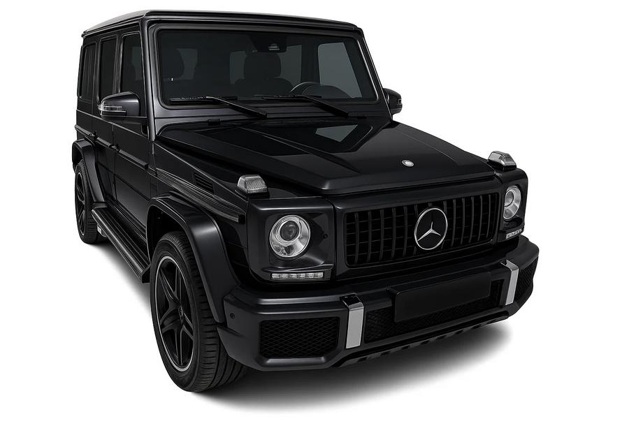Mercedes G razred W463 1990–2018 Sprednja maska (GT Panamericana, brez kroma) Popolnoma bela Fotografija 4