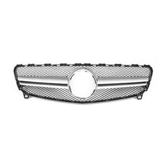 Sprednja maska AMG Silver (2015-2018) Mercedes A-сlass W176 2012–2018 fotografija 2