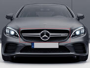 Mercedes C-class W205 2014–2021 Sprednja maska AMG Silver (za Avantgarde/AMG-Line/C43 AMG) 2014-2018, s kamero fotografija 1