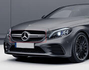 Mercedes C-class W205 2014–2021 Sprednja maska AMG Silver (za Avantgarde/AMG-Line/C43 AMG) 2014-2018, s kamero fotografija 3