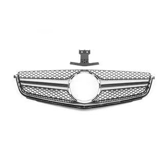 AMG Silver sprednja maska (za C63) Mercedes razred C W204 2007–2015 fotografija 3
