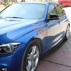 BMW serija 3 F30/F31 2012–2019 Obloge pragov EuroCap (za M-Sport prage, črna visok sijaj) fotografija 8
