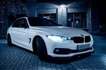 BMW serija 3 F30/F31 2012–2019 Obloge pragov EuroCap (za M-Sport prage, črna visok sijaj) fotografija 11