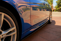 BMW serija 3 F30/F31 2012–2019 Obloge pragov EuroCap (za M-Sport prage, črna visok sijaj) fotografija 3