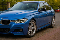 BMW serija 3 F30/F31 2012–2019 Obloge pragov EuroCap (za M-Sport prage, črna visok sijaj) fotografija 2