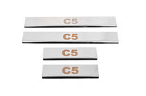 Citroen C-5 2008–2017 Carmos V1 okrasne letve pragov (4 kosi, nerjaveče jeklo) fotografija 1