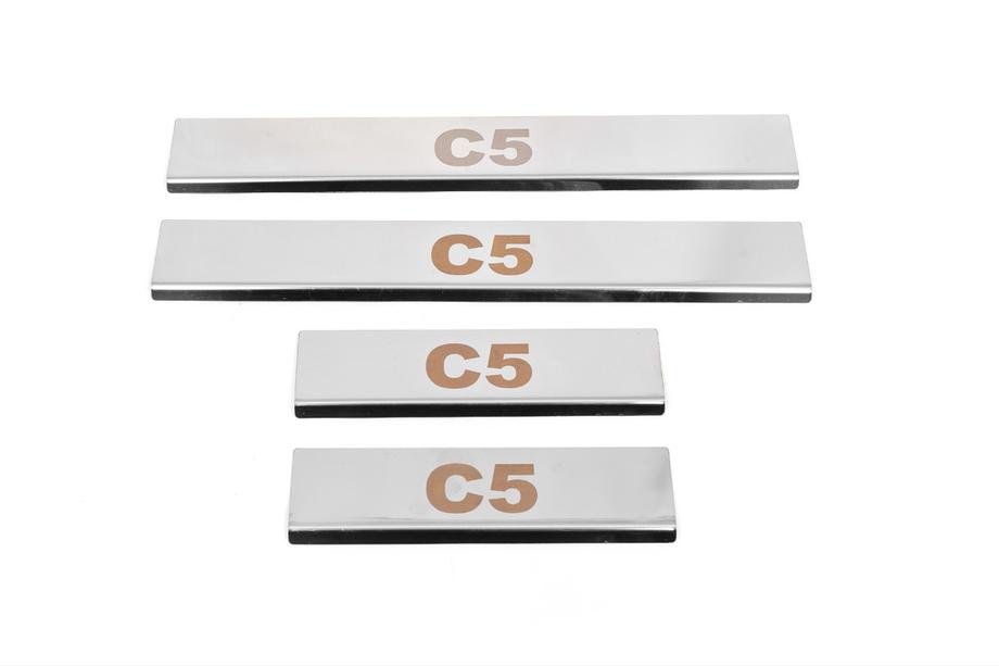 Citroen C-5 2008–2017 Carmos V1 okrasne letve pragov (4 kosi, nerjaveče jeklo) Image