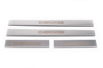 Jeep Cherokee/Liberty 2007–2013 Pragovne letve Carmos V1 (4 kos, nerjavno jeklo) fotografija 2