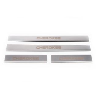 Pragovne letve Carmos V1 (4 kos, nerjavno jeklo) Jeep Cherokee/Liberty 2007–2013 fotografija 2