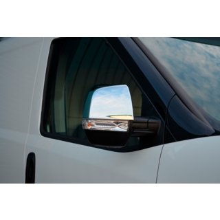 Kromirani pokrovi vzvratnih ogledal (2 kosa, nerjaveče jeklo) Opel Combo 2012–2018 fotografija 1