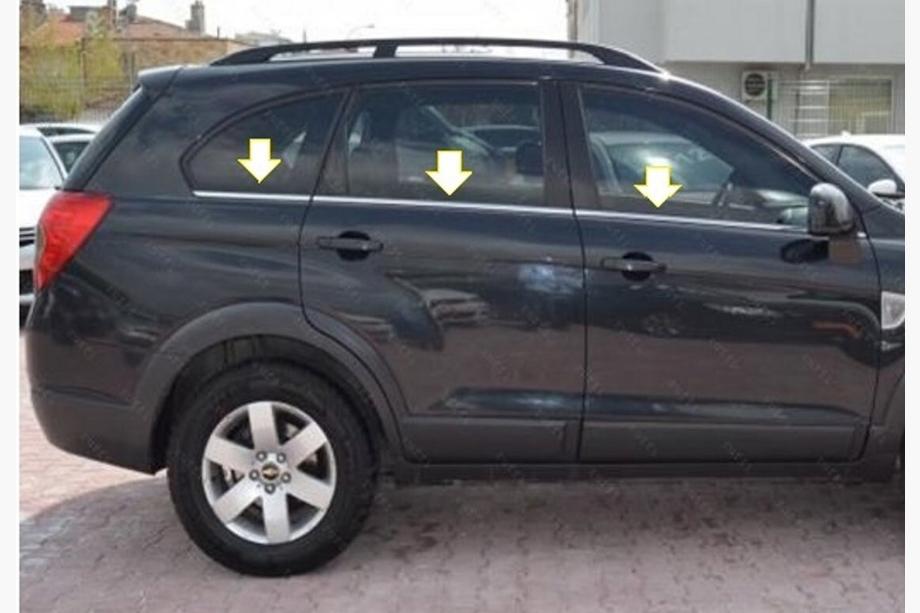 Opel Antara 2006–2017 Spodnje okenske letve (6 kos, nerjaveče jeklo) Image