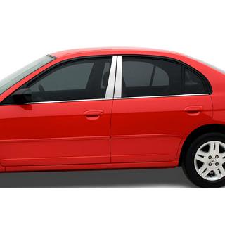 Nerjaveči pokrovi stebričkov (4 kos) Honda Civic Sedan VII 2001–2006 fotografija 1