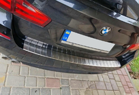 BMW serija 5 F10/F11 2010–2016 Zaščitna letev zadnjega odbijača Carmos (SW, nerjaveče jeklo) fotografija 1