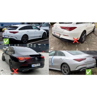 Zadnji difuzor z izpušnimi zaključki (CLA45 dizajn) fotografija 4