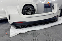 Mercedes GLE W167 2018– Zadnji difuzor z izpušnimi nastavki GLE63 Black (2018-2026) fotografija 3