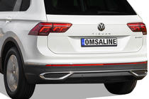 Volkswagen Tiguan 2016–2023 Obloge – imitacija izpušnih zaključkov 2020+ (3 kos, nerjavno jeklo) Carmos - turško nerjaveče jeklo fotografija 1
