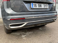 Volkswagen Tiguan 2016–2023 Obloge – imitacija izpušnih zaključkov 2020+ (3 kos, nerjavno jeklo) Carmos - turško nerjaveče jeklo fotografija 4