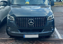 Mercedes Sprinter W907/W910 2018– Sprednja maska Panamericana GT Chrome Premium V1 fotografija 7