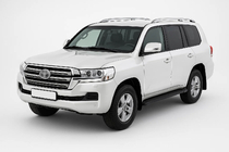 Toyota Land Cruiser 200 2007–2021 Strešne vzdolžne letve, originalni dizajn Grey (2 kosa) fotografija 1