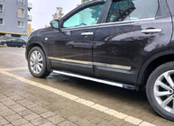 Nissan Qashqai 2007–2010 Carmos vratne letve (4 kosi, nerjaveče jeklo) Carmos, +2 (dolgi) fotografija 3