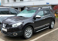 Nissan Qashqai 2010–2014 Carmos vratne letve (4 kosi, nerjaveče jeklo) Carmos, +2 (dolgi) fotografija 3
