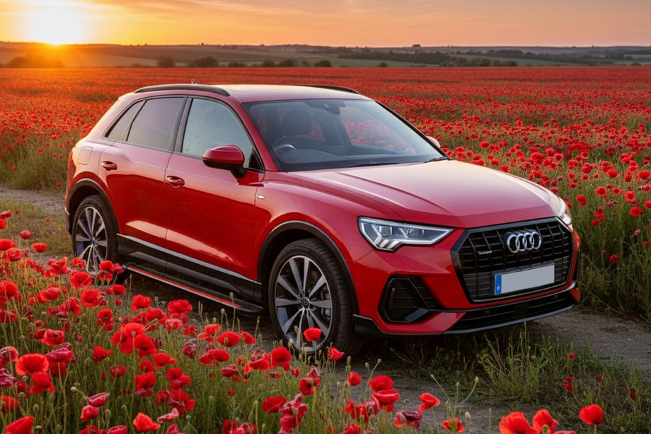 Audi Q3 2019–2025 Bočne stopnice Maya Red (2 kos, aluminij) Image