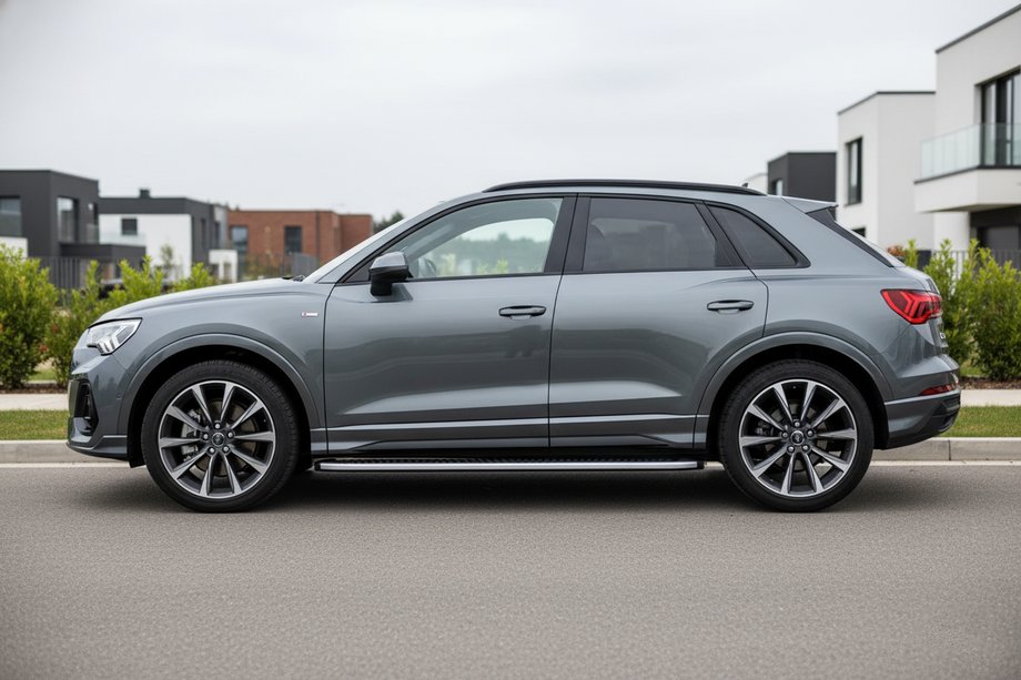 Audi Q3 2019–2025 Stranski pragovi Tayga Grey (2 kosa, aluminij) Image