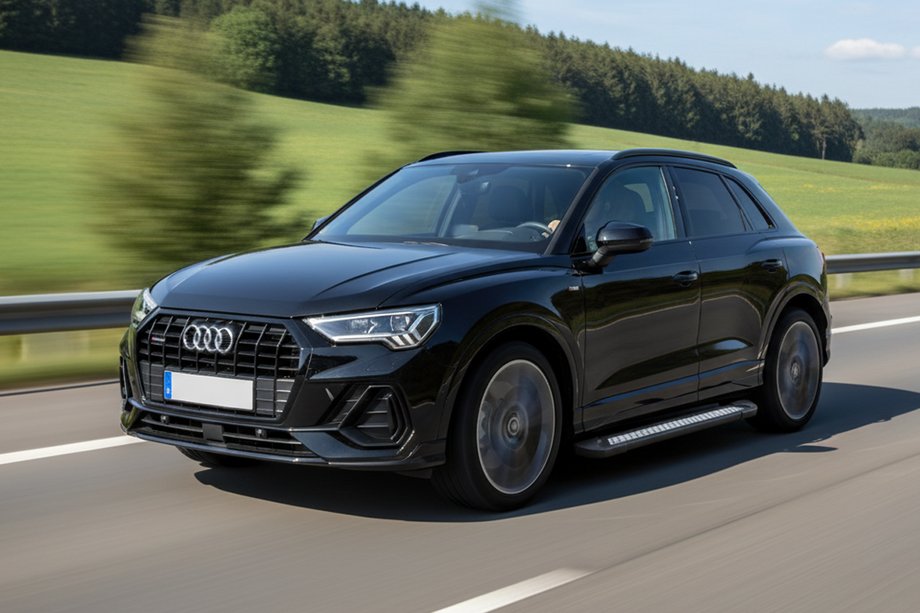 Audi Q3 2019–2025 Stranske stopnice Vision New Black (2 kos, aluminij) Fotografija 1