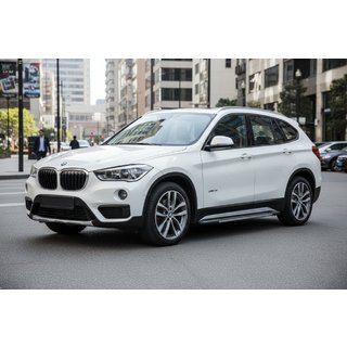 Bočni pragovi Bosphore Grey (2 kos, aluminij) BMW X1 F48 2015–2022 fotografija 1