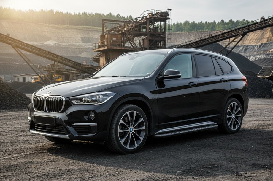 BMW X1 F48 2015–2022 Stranske stopnice Bosphore Black (2 kos, aluminij) Image