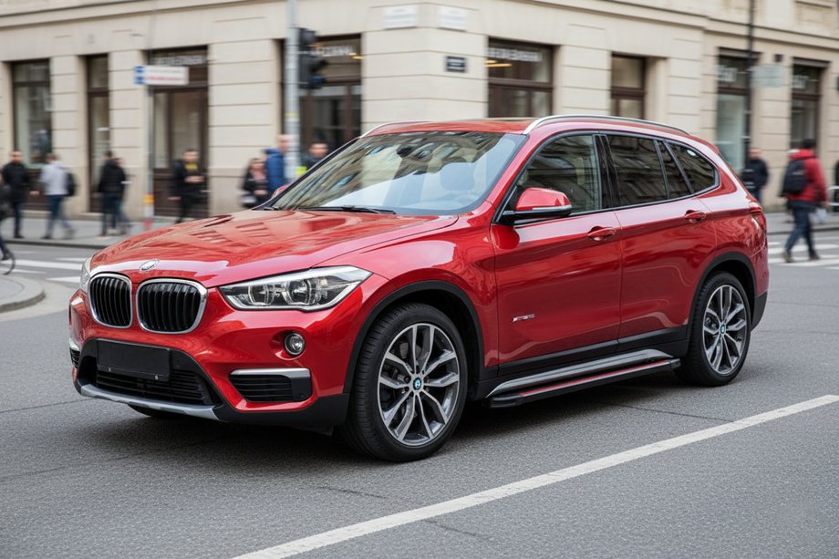 BMW X1 F48 2015–2022 Bočne stopnice Maya Red (2 kos, aluminij) Image