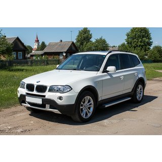 Bočne stopnice Maya V2 (2 kos, aluminij) BMW X3 E83 2003–2010 fotografija 1
