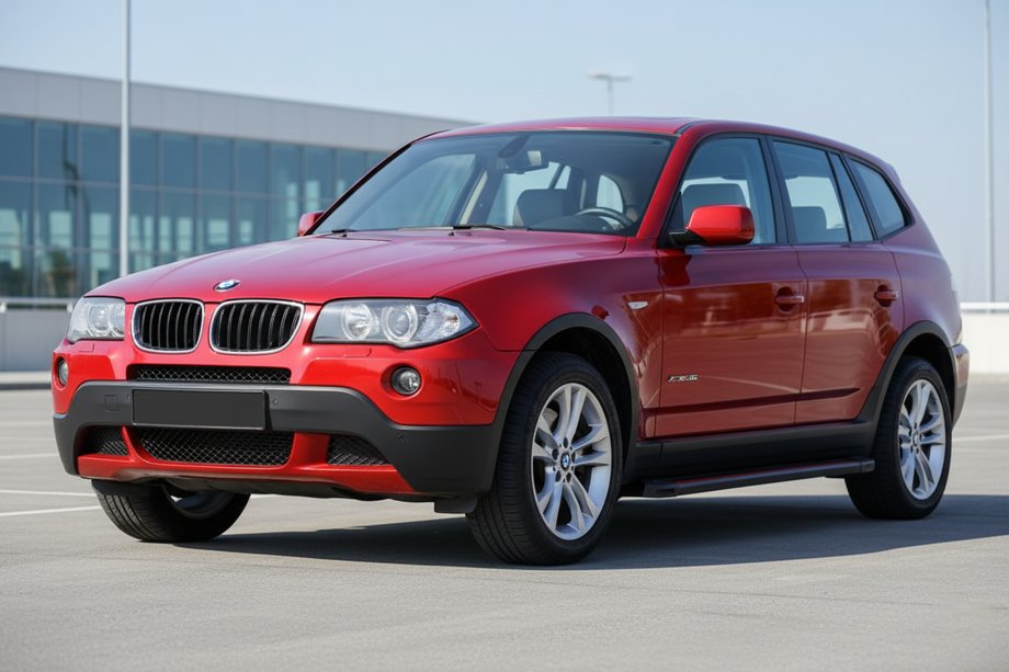BMW X3 E83 2003–2010 Bočne stopnice Maya Red (2 kos, aluminij) Image