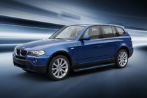 BMW X3 E83 2003–2010 Bočne stopnice Maya Blue (2 kos, aluminij) fotografija 1