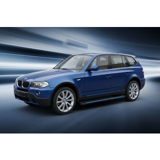 Bočne stopnice Maya Blue (2 kos, aluminij) BMW X3 E83 2003–2010 fotografija 1