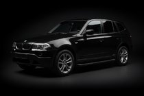 BMW X3 E83 2003–2010 Bočne stopnice Allmond Black (2 kosa, aluminij) fotografija 1