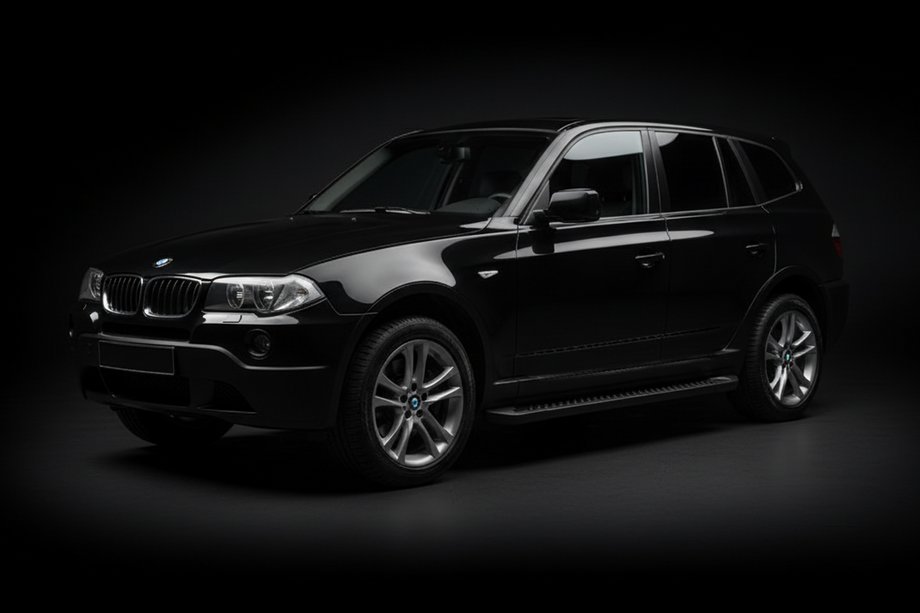 BMW X3 E83 2003–2010 Bočne stopnice Allmond Black (2 kosa, aluminij) Image