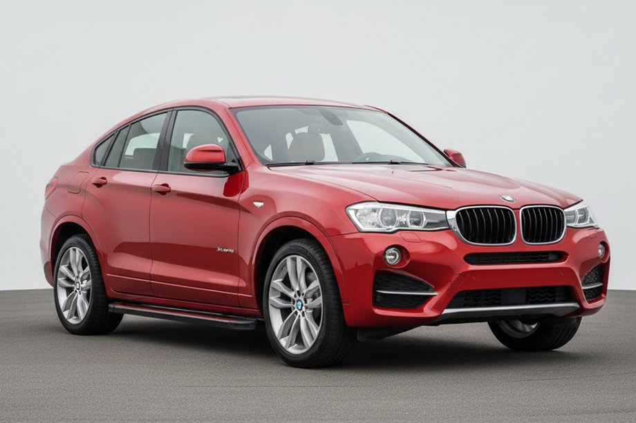 BMW X4 F26 2014–2018 Bočne stopnice Maya Red (2 kos, aluminij) Image