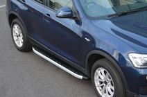 BMW X4 F26 2014–2018 Bočne stopnice Fullmond (2 kos, aluminij) fotografija 1