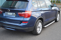 BMW X4 F26 2014–2018 Bočne stopnice Fullmond (2 kos, aluminij) fotografija 2