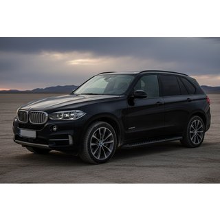Bočne stopnice Allmond Black (2 kosa, aluminij) BMW X5 F15 2013–2018 fotografija 1