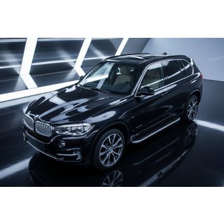 Stranski pragovi Tayga Grey (2 kosa, aluminij) BMW X5 F15 2013–2018 fotografija 1