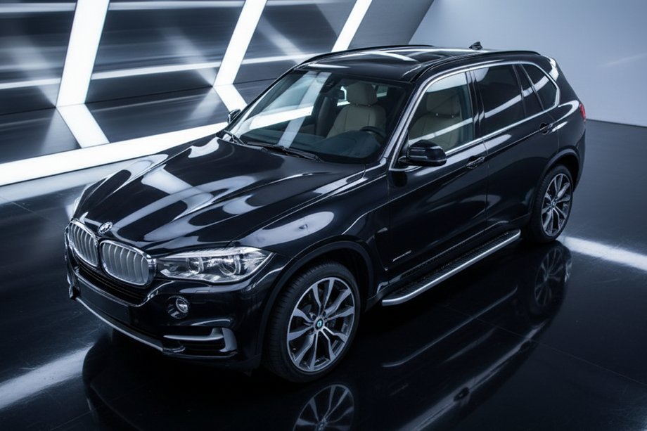 BMW X5 F15 2013–2018 Stranski pragovi Tayga Grey (2 kosa, aluminij) Image