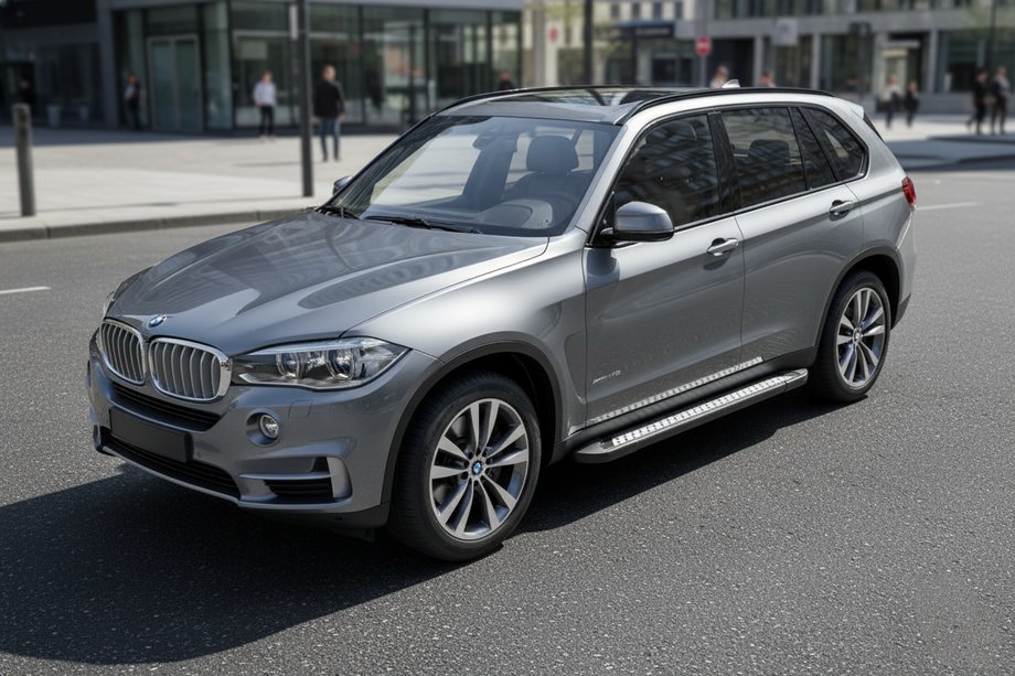 BMW X5 F15 2013–2018 Stranske stopnice Vision New Black (2 kos, aluminij) Image