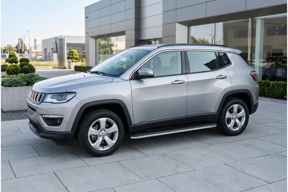 Jeep Compass 2016– Bočni pragovi Bosphore Grey (2 kos, aluminij) Image