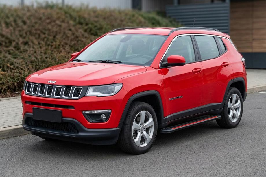 Jeep Compass 2016– Bočne stopnice Maya Red (2 kos, aluminij) Image