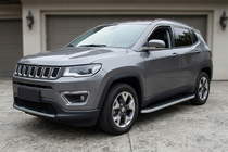 Jeep Compass 2016– Stranski pragovi Tayga Grey (2 kosa, aluminij) fotografija 1