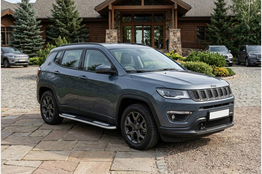 Jeep Compass 2016– Stranske stopnice Tayga V2 (2 kos, aluminij) Image