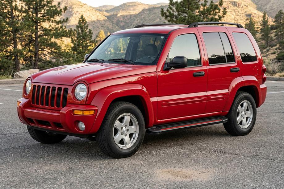 Jeep Cherokee/Liberty 2002–2007 Bočne stopnice Maya Red (2 kos, aluminij) Image