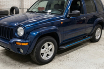 Jeep Cherokee/Liberty 2002–2007 Bočne stopnice Maya Blue (2 kos, aluminij) fotografija 1